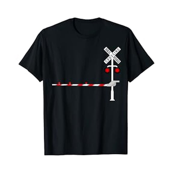 Hot Trending Kiraa Tee With Railroad Crossing Barrier Sign Funny Unisex S-5Xl T-Shirt
