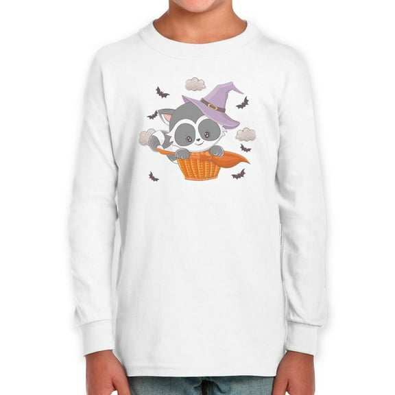 Cute Baby Racoon W Broom Long Sleeve Toddler -Image by Shutterstock,  5 Toddler