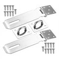 thumbnail image 1 of SNNROO Ensemble de 2 Cadenas de 5 Pouces Attrape-Porte Cadenas avec 18 Vis, 1 of 7
