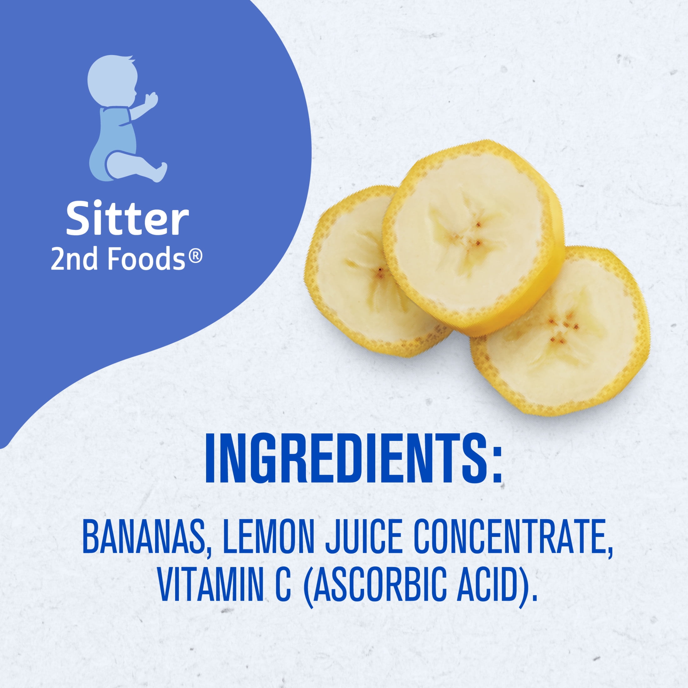 Gerber Stage 2 Baby Food, Banana Puree Pouch 3.5 oz