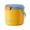 Yellow, variant on 5L Portable Ice Cube Storage Bin, Clear Ice Bucket for Freezer with Lid for Outdoor Camping, Refrigerator Ice Cube Trays Storage Bin for Party