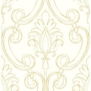 NextWall Sketched Damask Peel and Stick Wallpaper