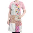 thumbnail image 5 of Pioneer Flower Floral Print Pattern Apron-Garden Aprons for Women with Pockets-Cotton Linen Waterproof Kitchen Cooking Gardening Aprons Adjustable for Kitchen,Cooking,BBQ and Salon 33x27 Inch, 5 of 7