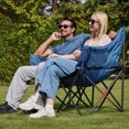 thumbnail image 6 of RELAX FIELD Double Camping Chair Heavy Duty Oversized Padded Loveseat for Adults 2 Person Outdoor Portable Camping Chairs, 6 of 8