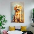 thumbnail image 6 of Golden Retriever Dog Home Decor Poster Wall Art Hanging Picture Print Bedroom Decorative Painting Posters Room Aesthetic 16x24inch(40x60cm), 6 of 6