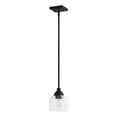thumbnail image 4 of 49761-04 Livex Lighting Aragon - 1 Light Mini Pendant In Architectural Style-16 Inches Tall and 4.75 Inches Wide-Black Finish    -Traditional, 4 of 13