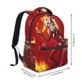 thumbnail image 2 of Hazbin Hotel Charlie Backpack Shoulders Laptop Daypack Student School Bag Satchel Bookbag Unisex Travel Bag Rucksack Knapsack, 2 of 6