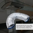thumbnail image 4 of OULII Flexible Air Duct Hose Durable Kitchen Ventilation Ducting For Range Hood Dryer And Hvac Systems Aluminum Foil, 4 of 7