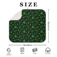 thumbnail image 4 of Dark Green Christmas Tree and Star Pattern Dish Drying Mat for Kitchen 1 Pack, Ultra Absorbent Microfiber Dishes Drainer Mats,16x18in(41x46cm), 4 of 6