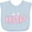 Blue, variant on Inktastic Hop Bunny Ears in Pink Boys or Girls Baby Bib