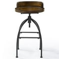 thumbnail image 1 of Crosley Furniture Edison Wood Adjustable Bar Stool in Natural and Black, 1 of 9