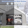 thumbnail image 5 of Richryce 20x20 ft Carport, Heavy Duty 2 Carports and Shelters with Sides andGalvanized Steel Frame , Fits 2 Cars, Boat, Farm Equipment, Silver Gray, 5 of 10