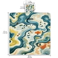 thumbnail image 2 of Landscape Canvas Outdoor Picnic Mat - Large Size for Family Use - Durable and Easy to Clean - Ideal for Outdoor Activities and Travel - Foldable and Lightweight Design, 2 of 6