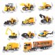 thumbnail image 5 of Joyfia Juguetes para niños 11 en 1 Ingeniería Coche de construcción fundido a presión Juguetes para niños pequeños Excavadora Dumper Bulldozer Transporte para niños Camión Vehículos Regalos para niños, 5 of 5