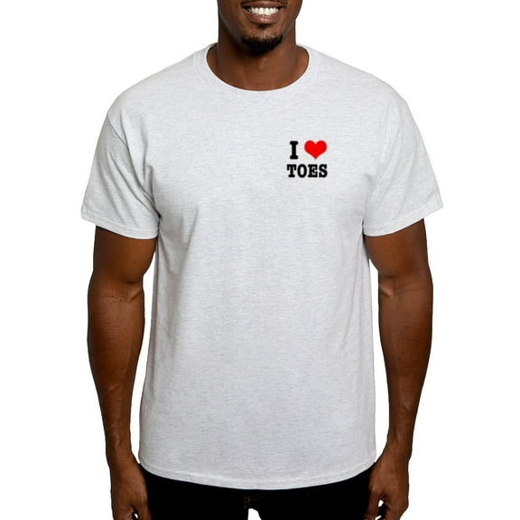 CafePress - I Heart (Love) Toes Light T Shirt - Light T-Shirt - CP