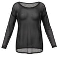 thumbnail image 3 of Lightweight Beach Cover Up Tunic Flowy Swimwear Outerwear Summer Casual Dress PocketsBlackS, 3 of 3