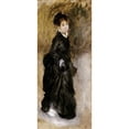 thumbnail image 2 of Renoir, Pierre-Auguste 12x24 Black Modern Framed Museum Art Print Titled - A Young Woman, 2 of 4