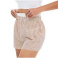 thumbnail image 2 of zbxnLI Women's Striped Pajama Shorts High Waist Casual Pj Sleep Shorts for Women Summer Lounge Shorts, 2 of 7