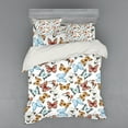 thumbnail image 2 of Ambesonne Colorful Bedding Set 3 Pcs, Bohemian Butterflies, Twin XL, Multicolor, 2 of 3