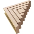 thumbnail image 6 of 5"W x 20"D x 20"H Thin Landon Rough Cedar Woodgrain TimberThane Corbel, Primed Tan, 6 of 6