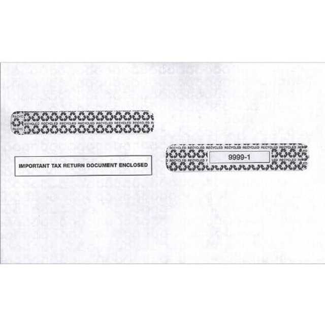 EGP IRS Approved Tax Envelope, 4up Quadranty Style for w2, Size 5.75 x