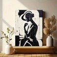 thumbnail image 6 of UXIEQU Abstract Black White Woman Canvas Art 15.75x11.81 Inches, 6 of 8