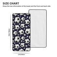 Cotton Bath Towels for Bathroom football soccer ball navyblue