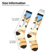 thumbnail image 2 of Masiiu Bluey Print Adult Crew socks, Comfortable Novelty Colorful Patterned, Breathable, Stylish Colorblock for Men Women, 2 of 6