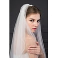 thumbnail image 6 of YooGuoGuo House Fingertip Length 2 Tier Crystal Bridal Wedding Veil for Bride L19, 6 of 7
