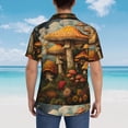 thumbnail image 4 of Balery Vintage Cloud Mushroom Camisas hawaianas de manga corta para hombre, camisas playeras de corte holgado, camisas de vacaciones con botones,Large, 4 of 7