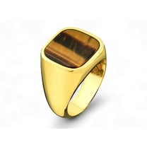 Wedding tiger eyes stone men gold ring in 14k gold Plated Tiger eyes stone wedding gold men ring,Birthday gift