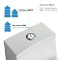thumbnail image 3 of HOROW Dual-Flush 1.28GPF Elongated One-Piece Toilet (Soft Close Seat Included), 12'' Rough-In, 3 of 11