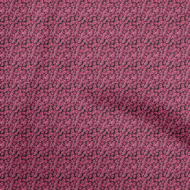 oneOone Silk Tabby Pink Fabric Floral Sewing Craft Projects Fabric Prints By Yard 42 Inch Wide