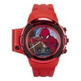 thumbnail image 5 of Accutime Kids Marvel Spiderman Reloj de pulsera de cuarzo LCD digital rojo con linterna y correa roja para niños, niñas y niños pequeños (Modelo: SPD4747AZ), 5 of 5
