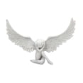thumbnail image 2 of Estatua de ángel, adorno artístico de resina, colección, regalo ideal, escultura creativa, figura de ángel para sala de estar, mesa y jardín., 2 of 8