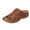 Brown, variant on Women's Vintage Wedge Sandals Open Toe Slip On Mules Lightweight Comfort Walking Shoes Platform Gladiator Sandals