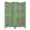 Green, variant on HomeRoots Decor Wooden 4 Panel Foldable Floor Screen with Textured Panels, Black
