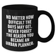 thumbnail image 2 of Urban Planner Inspirational Black Coffee Mug, No Matter How Difficult The Days Get, Gifts for Men, Women, Friends, Coworkers, Family, Graduation Unique Gifts, 2 of 5