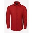thumbnail image 2 of Men's Basilio Convertible Cuff Solid Dress Shirt - Many Colors Available, 2 of 2