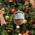 thumbnail image 4 of WKSCLPAI Christmas Forest Animal Acorn Ornaments, Cozy Cute Macron Color Animal-Theme Hanging Decorations, Xmas Tree Decor, Rustic Home Decor Holiday Accents, Holiday Gifts, 4 of 6