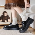 thumbnail image 3 of Youmation 6 Pack Ruffle Socks Women - Turn-Cuff Frilly Sock - Lightweight Cotton Socks-White, 3 of 6