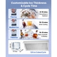 thumbnail image 4 of KFFKFF Commercial Ice Maker Machine, 360 lbs/24h with 85 lbs Storage Capacity, Built-in/Freestanding/Under Counter, Stainless Steel Ice Maker with LED Display & Self-Cleaning, 4 of 9