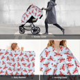 thumbnail image 6 of Car Seat Cover Baby, Cute Cartoon Lobster Baby Car Seat Cover for Baby Boys Girls Newborn , Infant Car Seat Canopy Cover Nursing Breastfeeding Cover Warm Blanket, 6 of 7