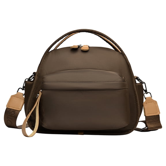 Nylon Versatile Shoulder Bags Large Capacity Crossbody Bags for Women Ladies Work Shopping Travel Daily Use (Brown)