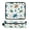 Blue and Green Turtles, variant on Hair Tool Organizer Bag with Heat Resistant Mat Removable Travel Storage Case for Hot Air Brushes Curling Irons Watercolor Pink Unicorn