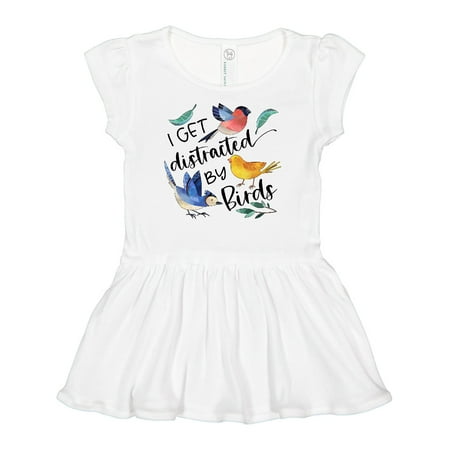 

Inktastic I Get Distracted by Birds Gift Baby Girl Dress