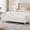 Ivory, variant on S-HOME 63.4 Inches Long Modern Upholstered End of Bed Bench in Teddy Fabric with Flip-Top Storage Compartment and Armrests, Solid Wood Legs, for Bedroom or Entryway, Wheat