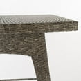 thumbnail image 5 of Noble House Puerta Modern Mixed Black Wicker / Rattan Bar Table, 5 of 12