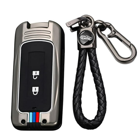 2 Button Compatible Key Fob Cover for Key Fob Cover For Mitsubishi Outlander Sport Eclipse Key Case Keyshell Accessories Protector  Holder Protector Metal Keychain