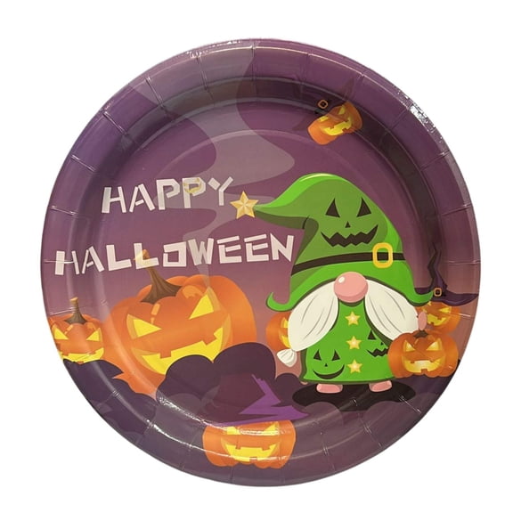 Halloween Party 9" Meal Paper Plates: 8CT